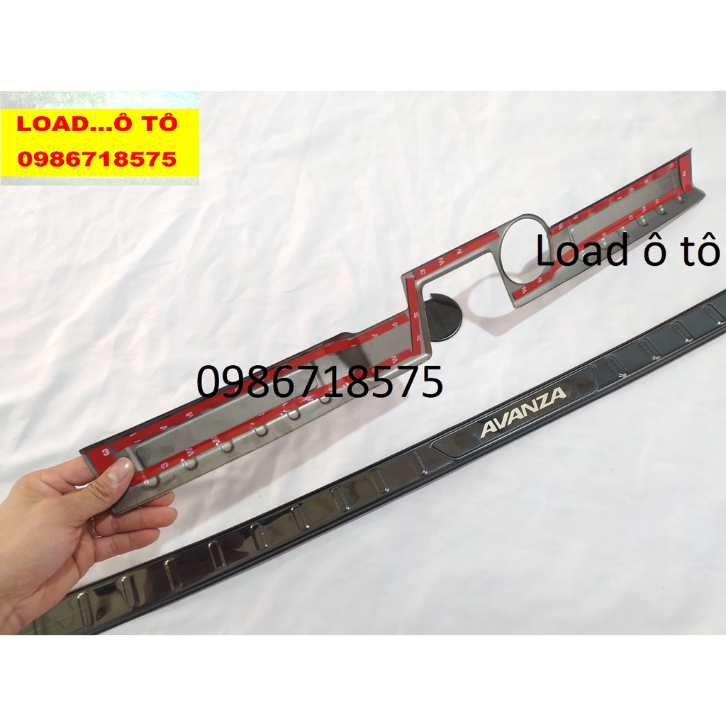 Chống Trầy Cốp Titan Trong, Ngoài Xe Toyota AVANZA 2022-2023 Mẫu Titan Chữ Bóng Gương Cao Cấp