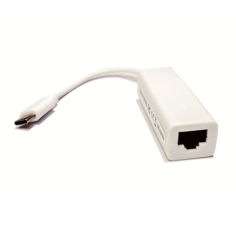 Bộ Chuyển Đổi Mạng Lan 10 / 100Mbps Chuyển Đổi USB-C Type C Sang RJ45 Ethernet Lan Cho Notebook Laptop Tablet Windows