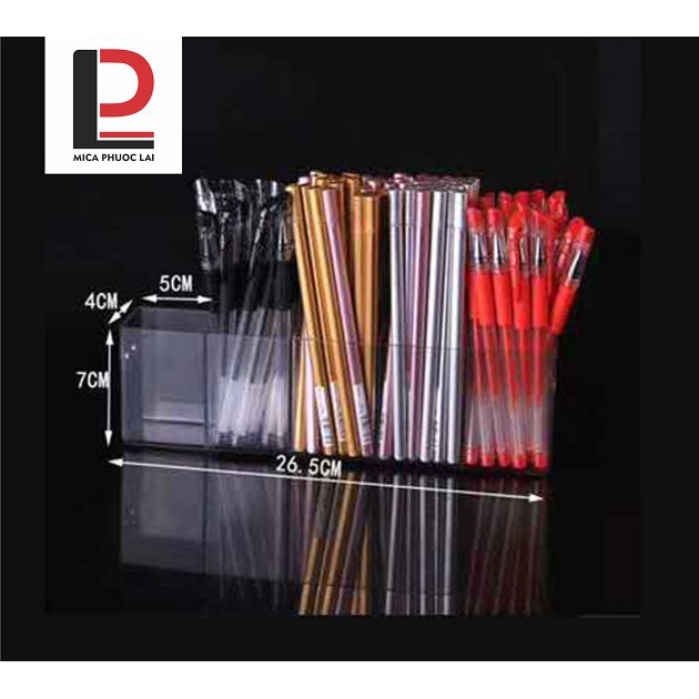 Kệ mica trưng bày bút/ viết nhiều tầng