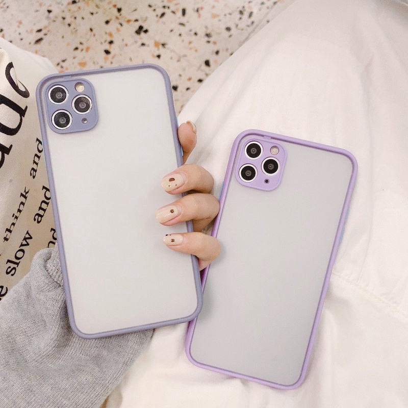 Ốp Điện Thoại Cứng Nhám Trong Suốt Chống Sốc Cho iPhone 14 13 12 11 Pro Max Mini X XS XR 8 7 6 6s Plus + SE 2020