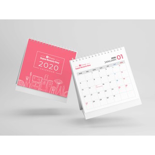 [HB GIFT] Lịch để bàn Super Beauty Day 2020