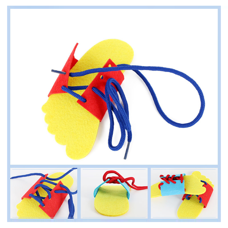 Đồ Chơi Tập Buộc Dây Động Cơ Giáo Dục Sớm Cho Bé