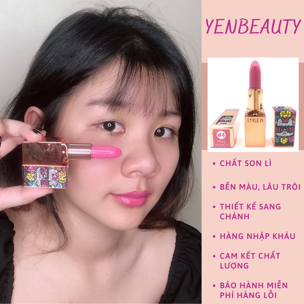 Son môi chính hãng hàn quốc style 71, son lì không trôi dưỡng ẩm mềm môi
