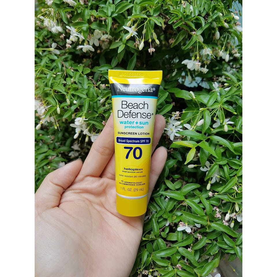 Kem Chống Nắng Neutrogena Beach Defense SPF 70+ - Lotion (Tuýp 29ml Mini tiện lợi)