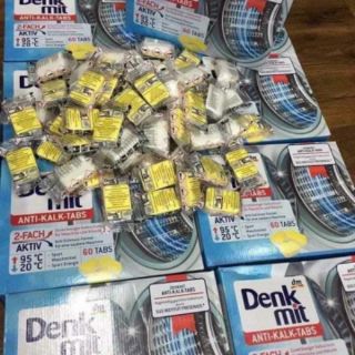 (Hàng chuẩn Đức)Combo 10 Viên vệ sinh lồng giặt Denkmit