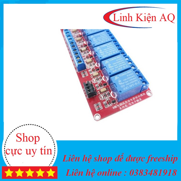 Module Relay 5v 8 kênh có opto - Cách Ly Quang