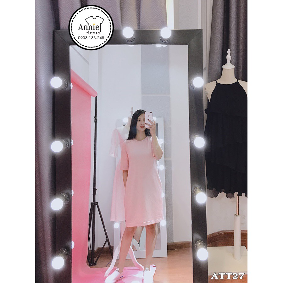 Đầm thun trơn form suông VNXK DXK004 | Shopee Việt Nam