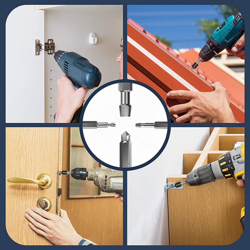Bộ 22 Dụng Cụ Tháo Ốc Vít Bị Hỏng HSS Kèm Đầu Nối Và Ổ Cắm