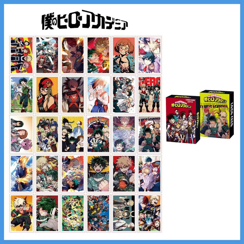Hộp 30 thẻ ảnh lomo nhân vật anime Haikyuu độc đáo