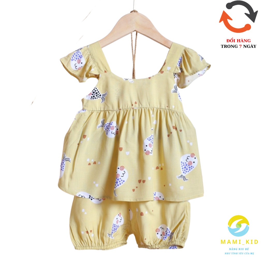 bộ đồ bé gái lanh lụa tay cánh tiên, 10-25kg, chất mát lịm tay, LANH XỊN NHẤT NHÉ CÁC MẸ