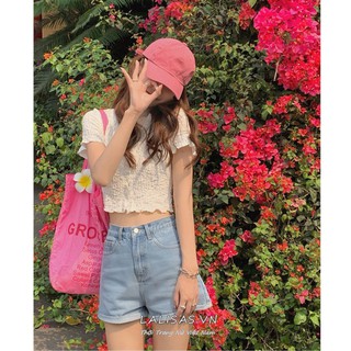 Áo Cardigan Tay Ngắn Cổ Chữ V Ôm Dáng Phong Cách Thời Trang Hàn Quốc