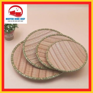 Đĩa giả mây💖FREESHIP💖Mẹt phíp giả mây tre đan nhựa giả mây tròn cao cấp đủ size có chân đế để hoa quả bún