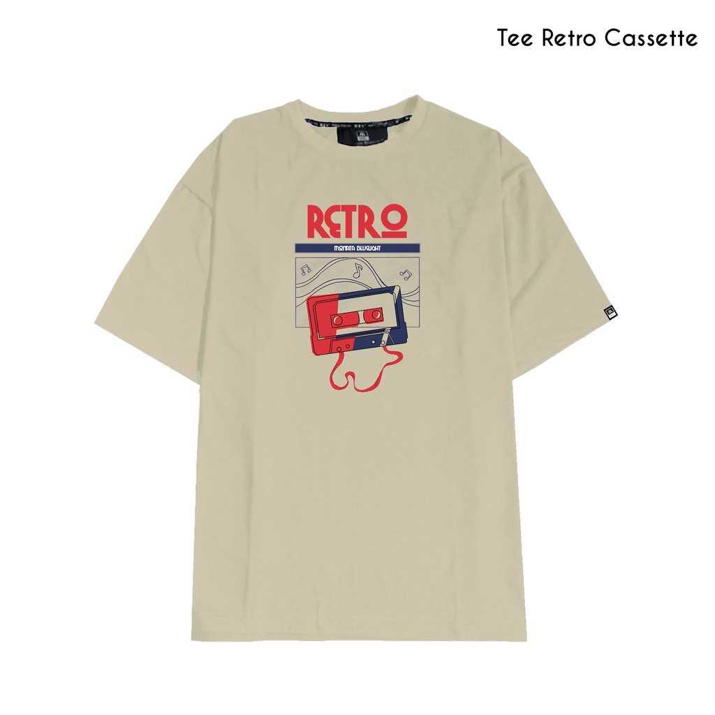MONATA BLUELIGHT Tee Retro Cassette - Áo thun unisex form rộng