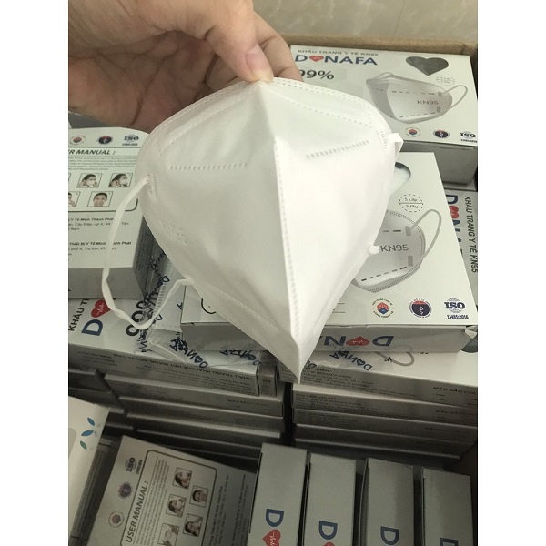 Khẩu trang 3D KN95 Donafa - Hộp 10 cái