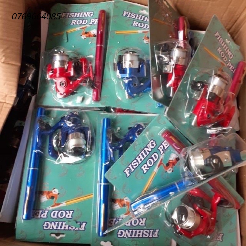 Bộ cần câu bút máy đứng hàng loại 1 cần dài 1m tải 6kg phụ kiện  bộ y hình -Đ𝗢̂̀ 𝗖𝗔̂𝗨 𝟳𝟭𝟲