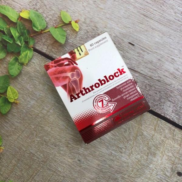 ARTHROBLOCK – Hỗ trợ giảm viêm khớp, giảm đau xương khớp, tăng dịch nhầy khớp, tái tạo sụn khớp (60 viên)