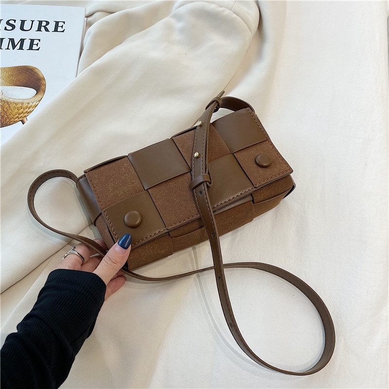 Túi đeo chéo IELGY từ vải dệt nhám phong cách cổ điển tùy chọn màu sắc dành cho nữ