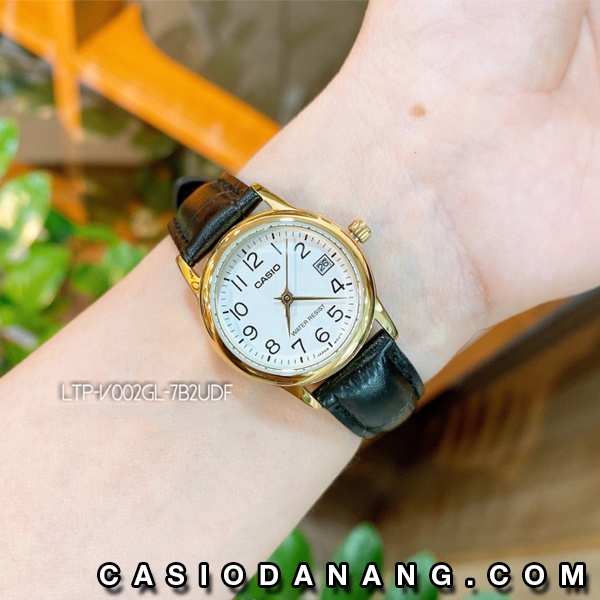 Đồng hồ nữ dây da Casio chính hãng Anh Khuê LTP-V002GL-7B2UDF (25mm)