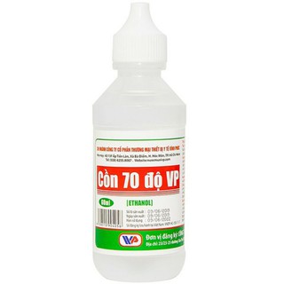 Cồn y tế Cồn Ethanol 70 độ thể tích 60ml