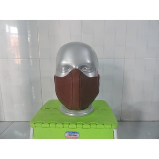 khẩu trang cá tính da bò - leather mask