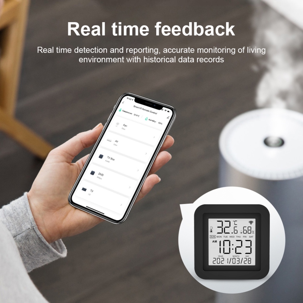 Aubess Aubess Tuya Điều Khiển Từ Xa Wifi Thông Minh Cảm Biến Hồng Ngoại Điều Hòa Nhiệt Độ Thông Dụng Ar Tv Dvd Alexa Google Home Life