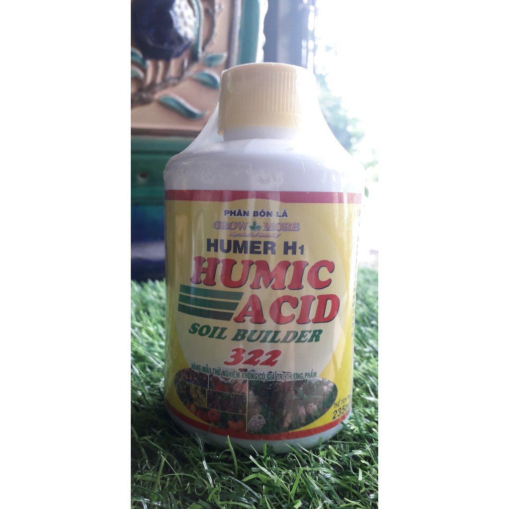 Humic axit 322 dành cho phong lan, cây cảnh chai 235ml
