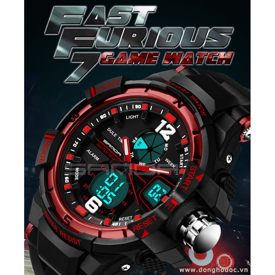 Đồng hồ thể thao nam SANDA JAPAN 789 Chống nước Siêu bền | BigBuy360 - bigbuy360.vn