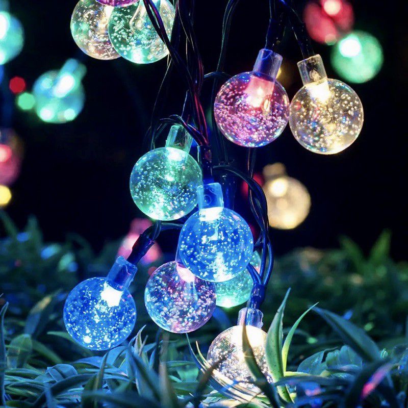 Dây đèn LED năng lượng mặt trời các loại không thấm nước bóng tròn dùng decor ngoài trời ,trang trí ban công .