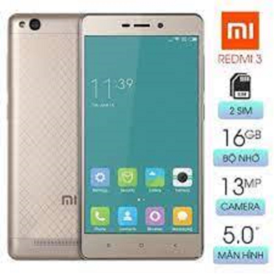 [ SALE - GIÁ BAO RẺ ] điện thoại Xiaomi Redmi 3 2sim ram 2G/16G mới CHÍNH HÃNG - chiến Game mượt - BH 12 tháng