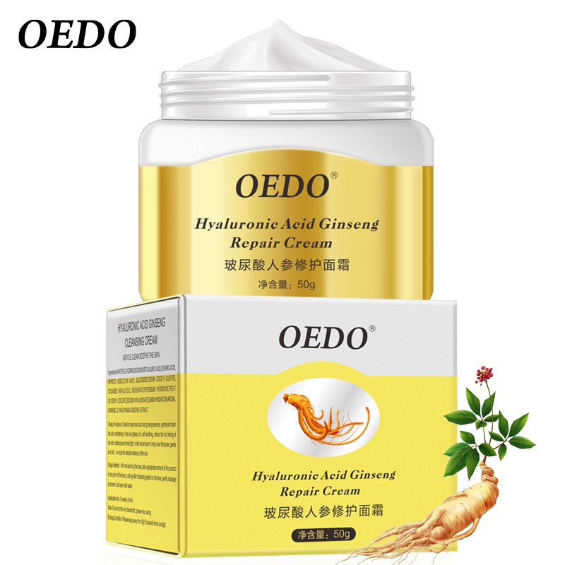 Kem Dưỡng Da Oedo Chiết Xuất Nhân Sâm Hyaluronic Acid Kiềm Dầu Làm Trắng Da Phù Hợp Cho Mọi Loại Da giúp da tươi sáng hồi Chống nhăn 50g