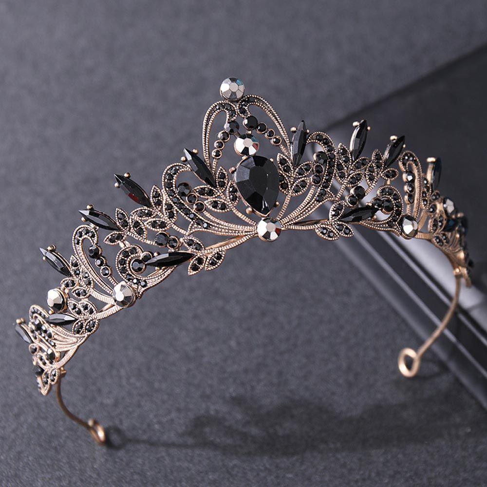 IVORY Băng Đô Cài Tóc Hình Vương Miện Phong Cách Baroque Cho Nữ