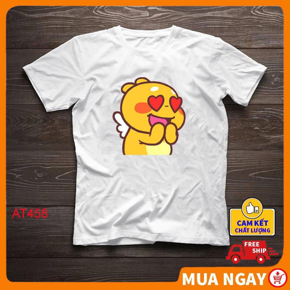 ÁO thun nam nữ rẻ đẹp in hình Tiểu Khủng Long áo đôi fom rộng vải mềm mịn thoáng khí thấm hút mồ hôi HBE