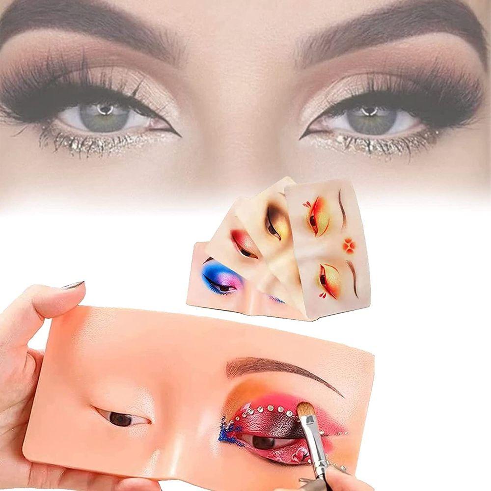 Bảng Silicone Đựng Phấn Mắt Kèm Cọ Trang Điểm Tiện Dụng
