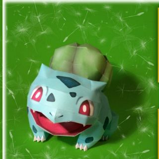 Mô hình giấy Pokemon: BULBASAUR Ver.2