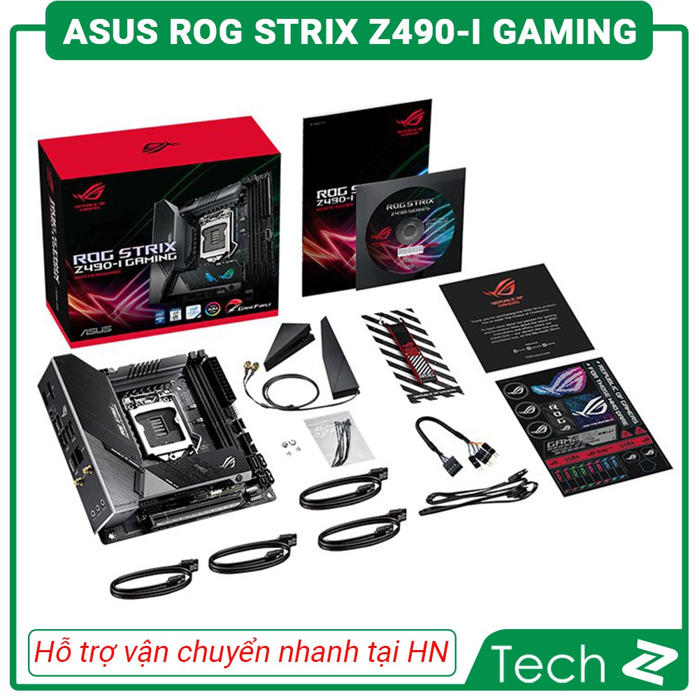 Mainboard ASUS ROG STRIX Z490 I GAMING (Intel Z490, Socket 1200, Mini ITX, 2 khe RAM DDR4)