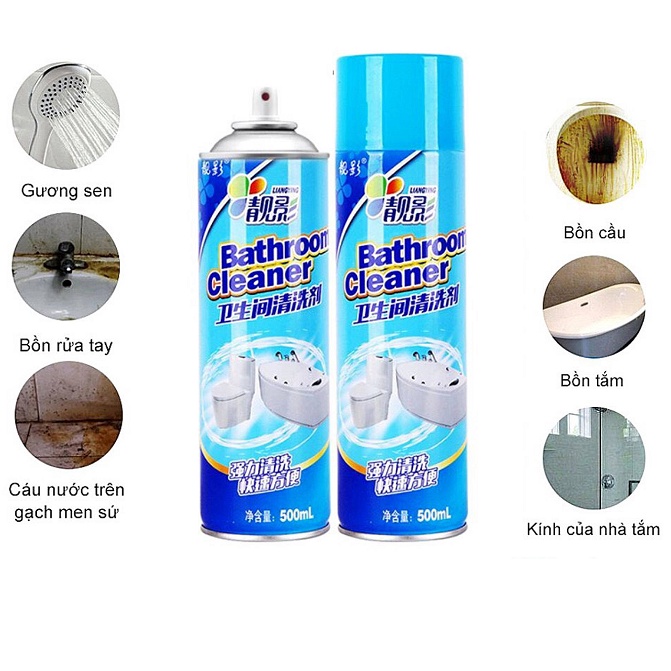 COMBO 2 Chai Xịt Tẩy Rửa Vệ Sinh Nhà Bếp, Nhà Tắm Đa Năng