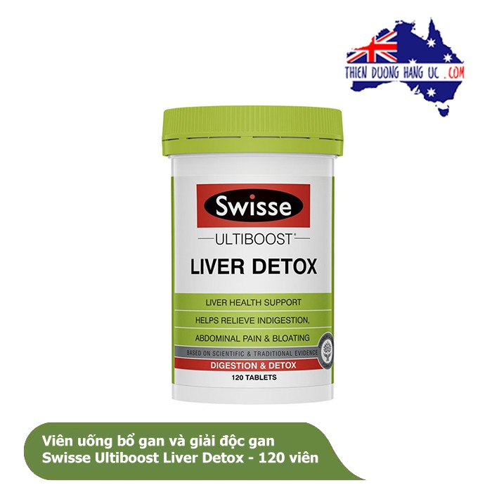 Viên uống Bổ gan, thải độc gan Swisse Liver Detox - 120 viên
