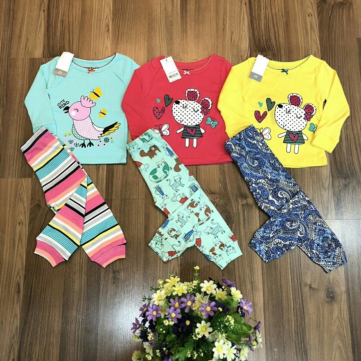 Combo 2 Bộ Cotton dầy Bozip cho bé trai bé gái