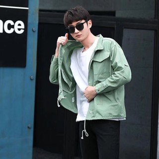 Áo khoác Jeans Xanh lá Nam Nữ #mv915