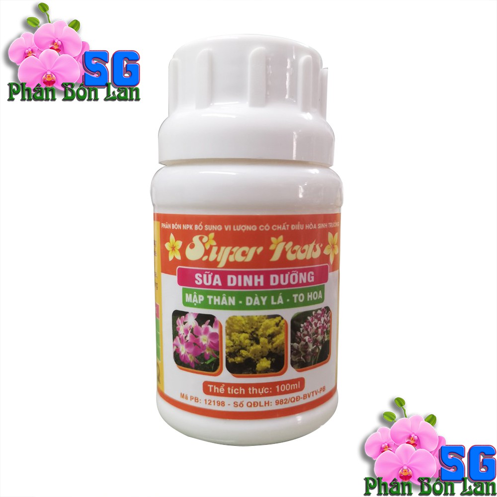 PHÂN BÓN SUPER ROOTS – TO HOA, DÀY LÁ Chai 100ml Phân mới thay thế Phân Sữa Thái