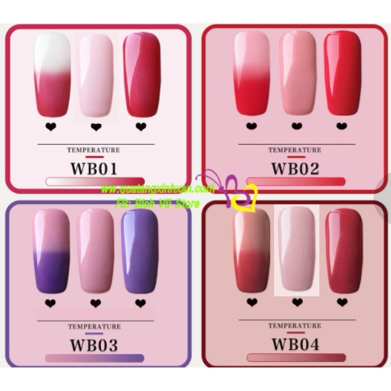 Sơn Gel as mã WB ( đổi màu)| chai đen