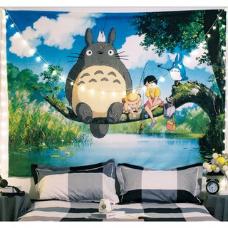 [Combo Thảm+ Đèn + Móc Treo] Thảm Treo Tường , Decor phòng ngủ, vải treo tường Size 150x130cm, tranh vải vintage