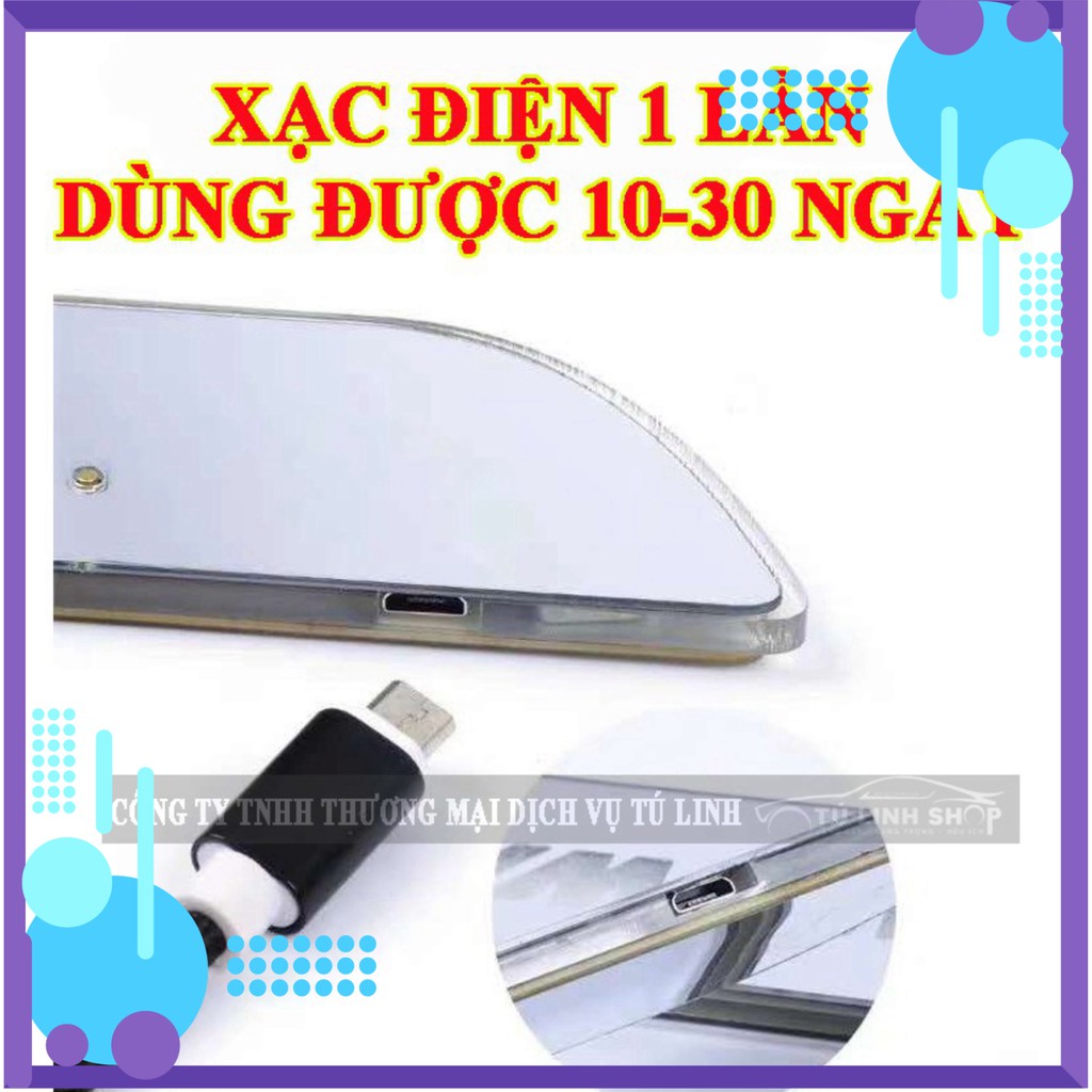 Ốp bậc cửa có đèn LED nhiều màu - KHÔNG DÂY (có pin sạc cổng USB)