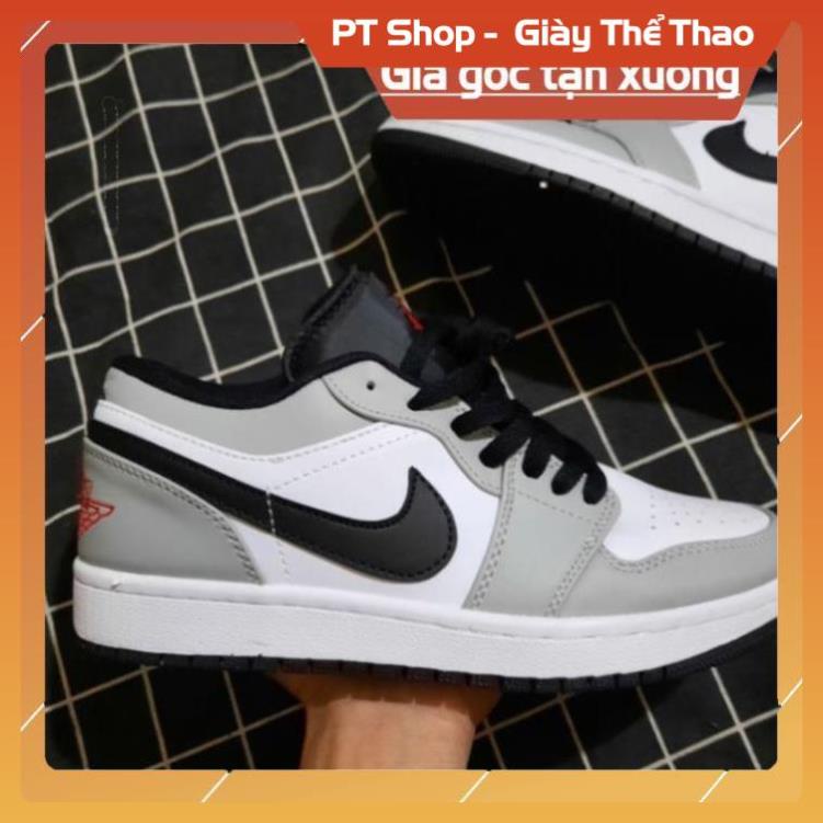 [FreeShip+ Hàng Xịn] Giày Jordan 1 Low Smoke Grey, Giày thể thao JD1 Xám thấp nam nữ sneaker hot