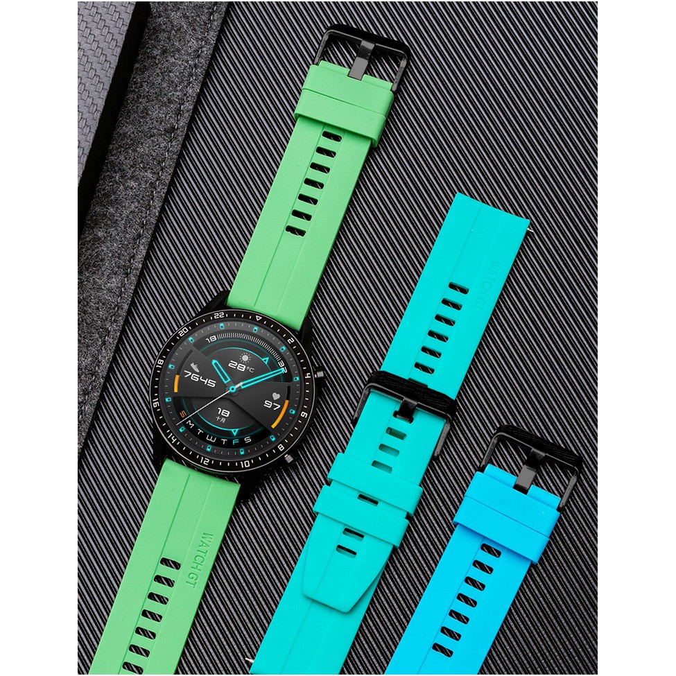 Dây đeo đồng hồ thể thao chất liệu silicon cho đồng hồ HUAWEI GT 1/2 46mm #8
