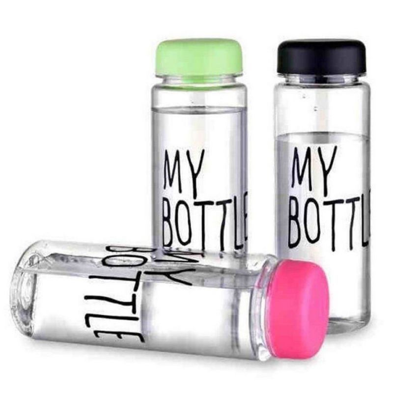 Bình nước du lịch nhựa đựng ép trái cây in chữ "My bottle" | BigBuy360 - bigbuy360.vn