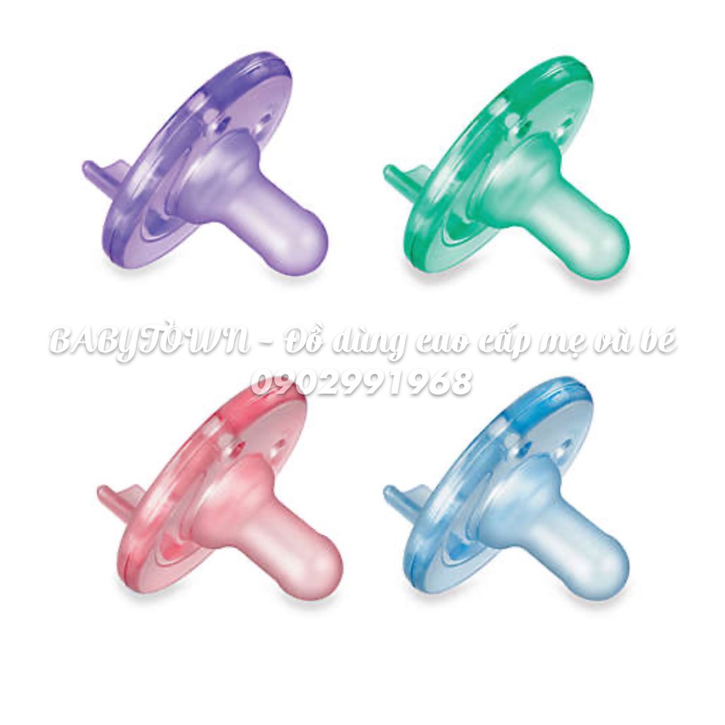 Ti giả/ Ti ngậm Philips Avent chống vẩu 0-3m ( Set 2 cái) - Chính Hãng