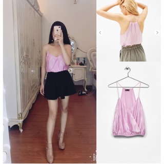 Áo 2 dây lụa Bershka