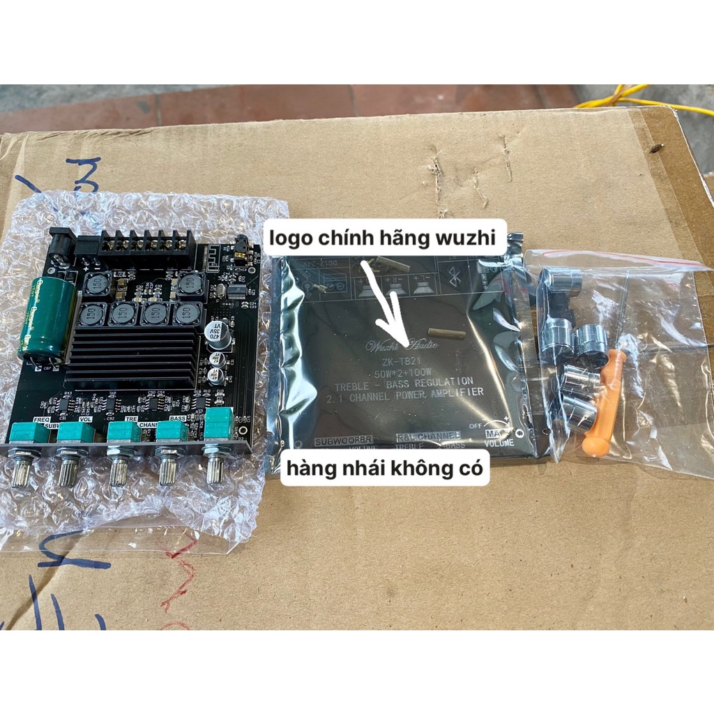 Bảng Mạch Khuếch Đại Âm Thanh chính hãng WUZHI Bluetooth 5.0 Kênh 2.1 ZK-TB21 TPA3116