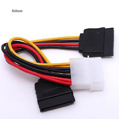 Cáp chuyển đổi nguồn điện 4 Pin IDE Molex sang 15 Pin 2 Serial SATA